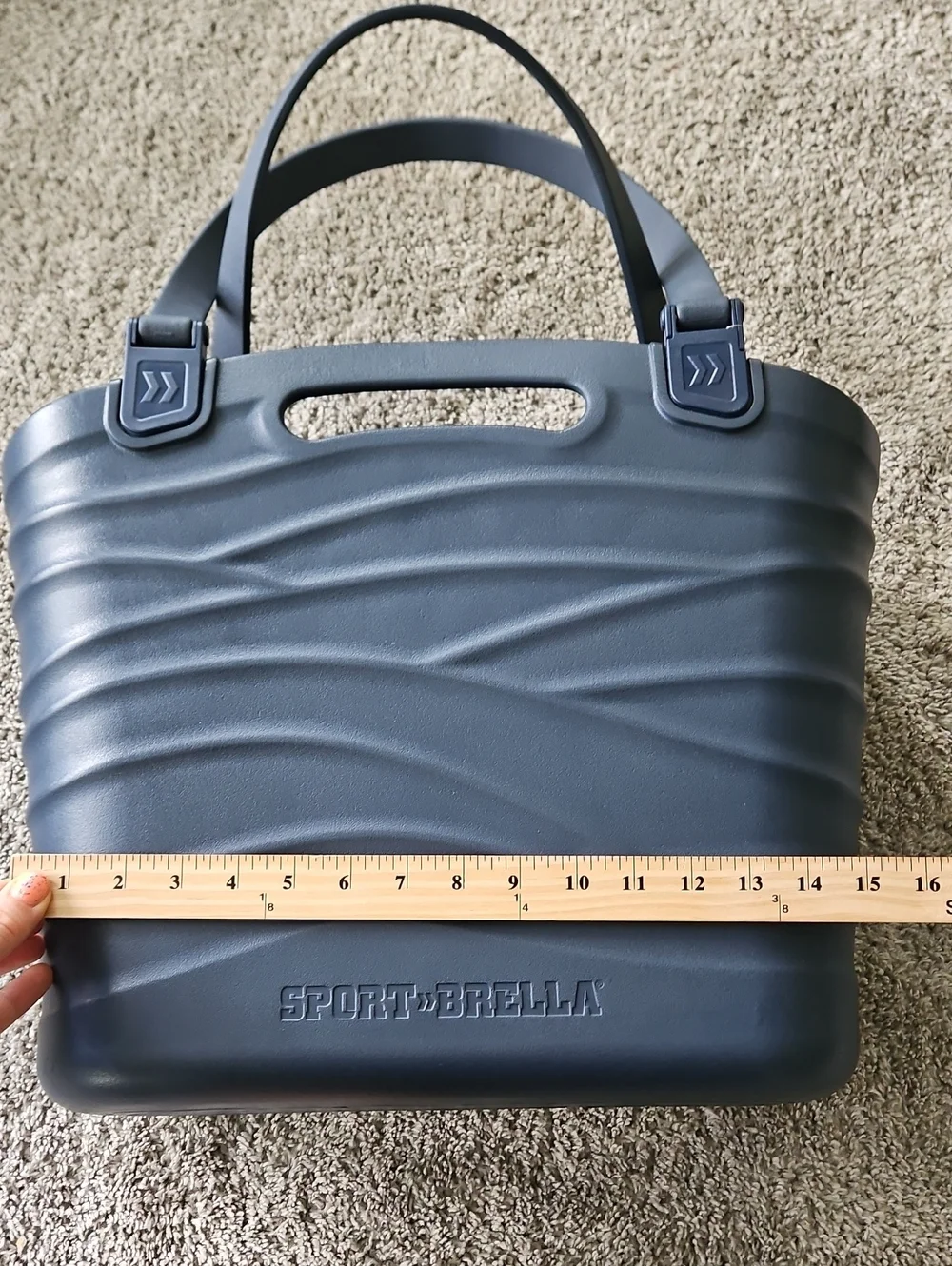 Beach Bag Navy Blue Wave Sport Brella Rubber Bag XL
